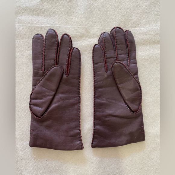 Accessories - Brown Faux Leather Lined Driving Gloves 1 Long 1 Short 2 Pairs OSFM